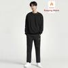 Li-Ning Versatile Round Neck Long Sleeve Comfortable Sweatpants Commuter Hoodie Set Men Sets AWDTB37-12+AKLUA75-5
