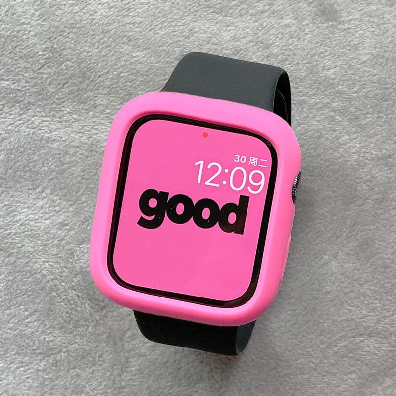 Case+Sport Strap For Apple Watch Band 45mm ultra 2 49mm 40 44 41 42mm Silicone Engraved bracelet iwatch series 10 9 8 7 se 4 5 6