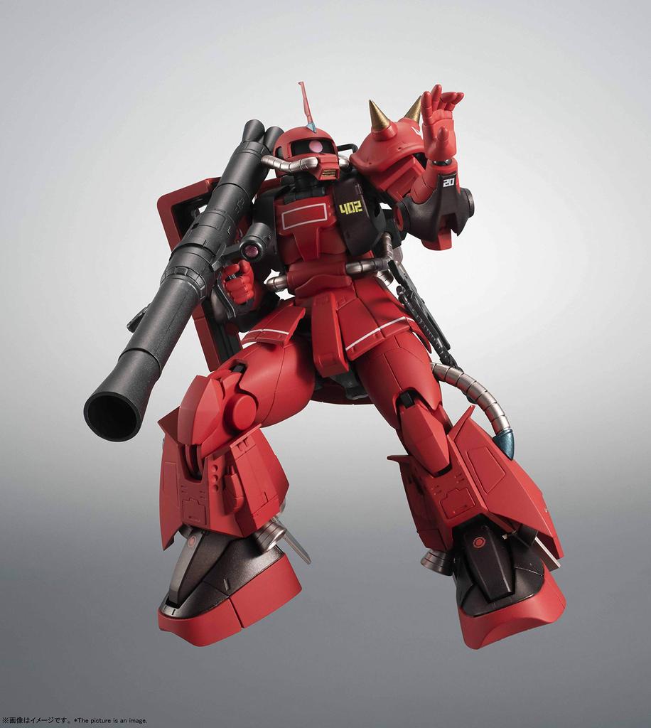 TAMASHII NATIONS ROBOT Spirits Mobile Suit Gundam Johnny Ridden High Mobility Type Zaku II 125mm Painted Movable Figure 158169 [SIDE MS] MS-06R-2 Ver.