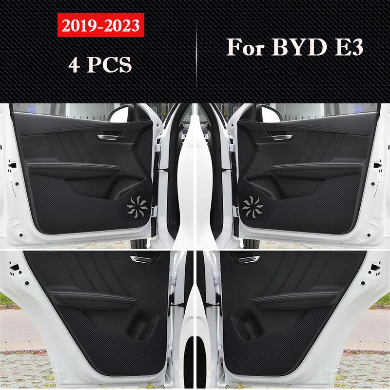 

For BYD E3 2019 - 2026 Car Door Anti-kick Pad Interior Protection Sticker Modification Decorative Sticker Auto Accessories