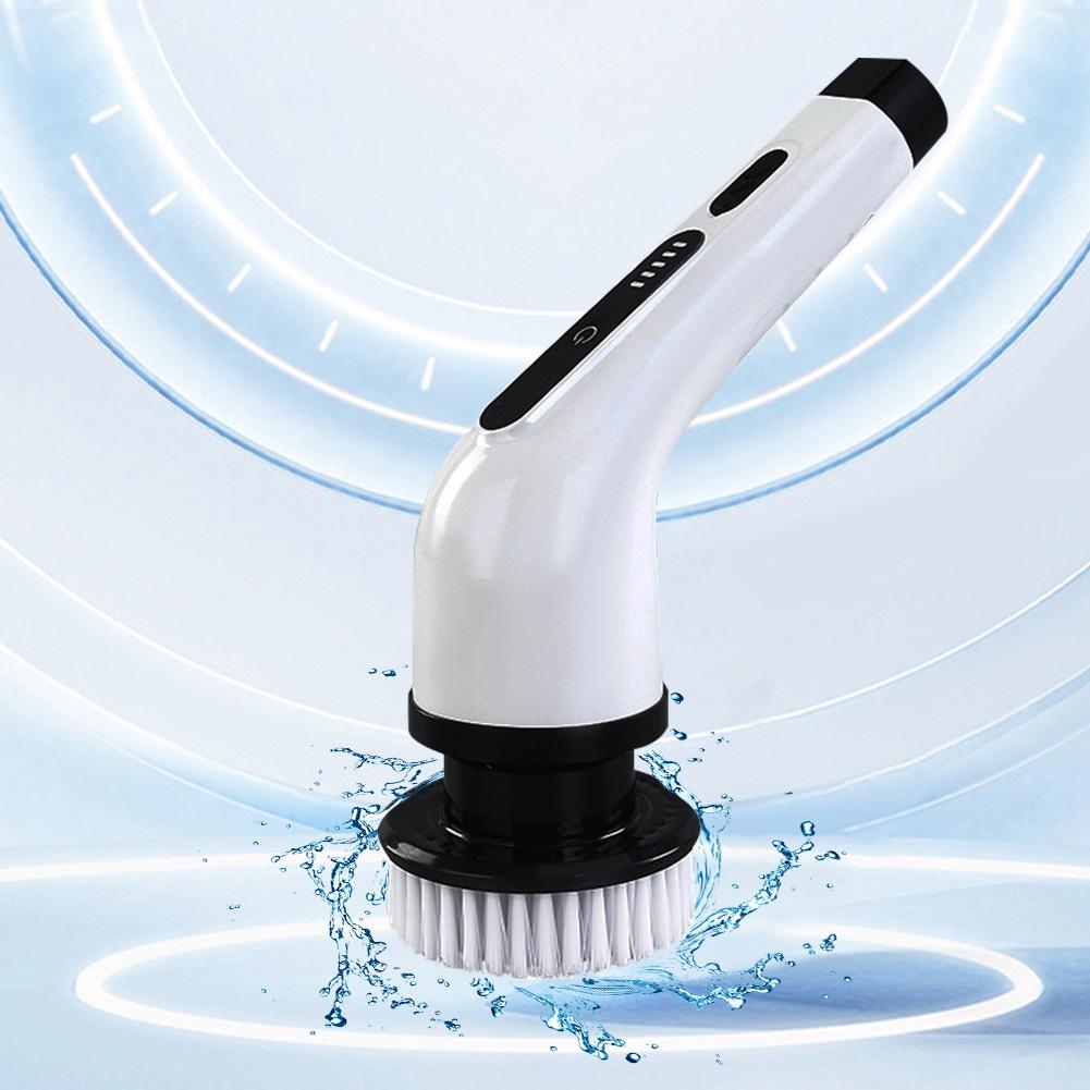 Electric Cleaning Brush Anti-Slip Cordless Spin Scrubber 2 Modes Retractable Cleaning Brush for Tiles Pots Bathroom Car Interior