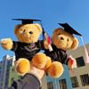 30CM Doll Graduation Gown Set with Tassels Hat Diploma DIY Plush Toy Cotton Doll Bachelor Uniform Academic Dress Outfit Clothing Doll Lovers Gift