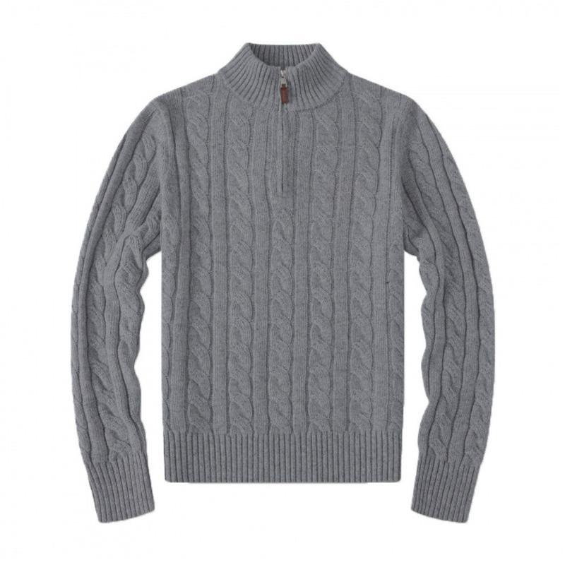 Herren Langarm-Poloshirts und Pullover für Herbst und Winter sind warm und bequem. Casual und trendige Pool-Shirts mit halbem Reißverschluss und Stehkragen
