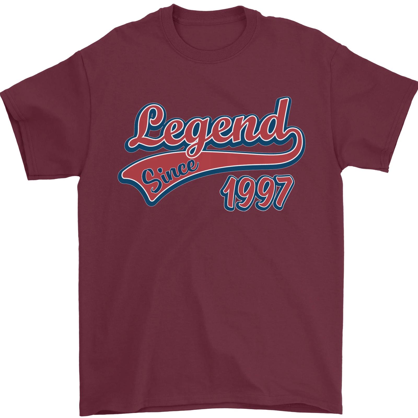 Legend Since 29th Birthday 1997 Mens T-Shirt 100% Cotton S