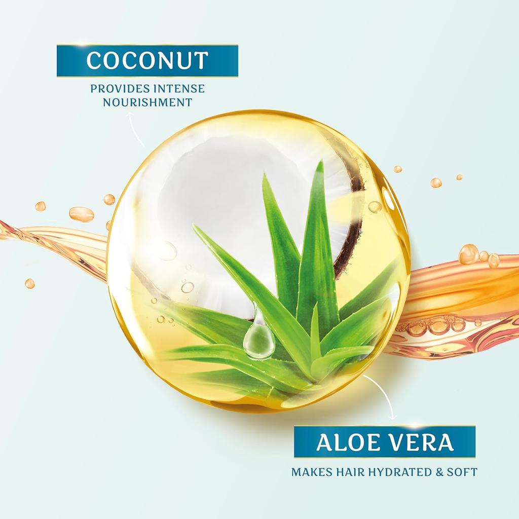 Parachute Advansed Aloe Vera Enriched Coconut Hair Oil for Hydrated & Soft Hair | Intense Nourishment for Locking In Moisture