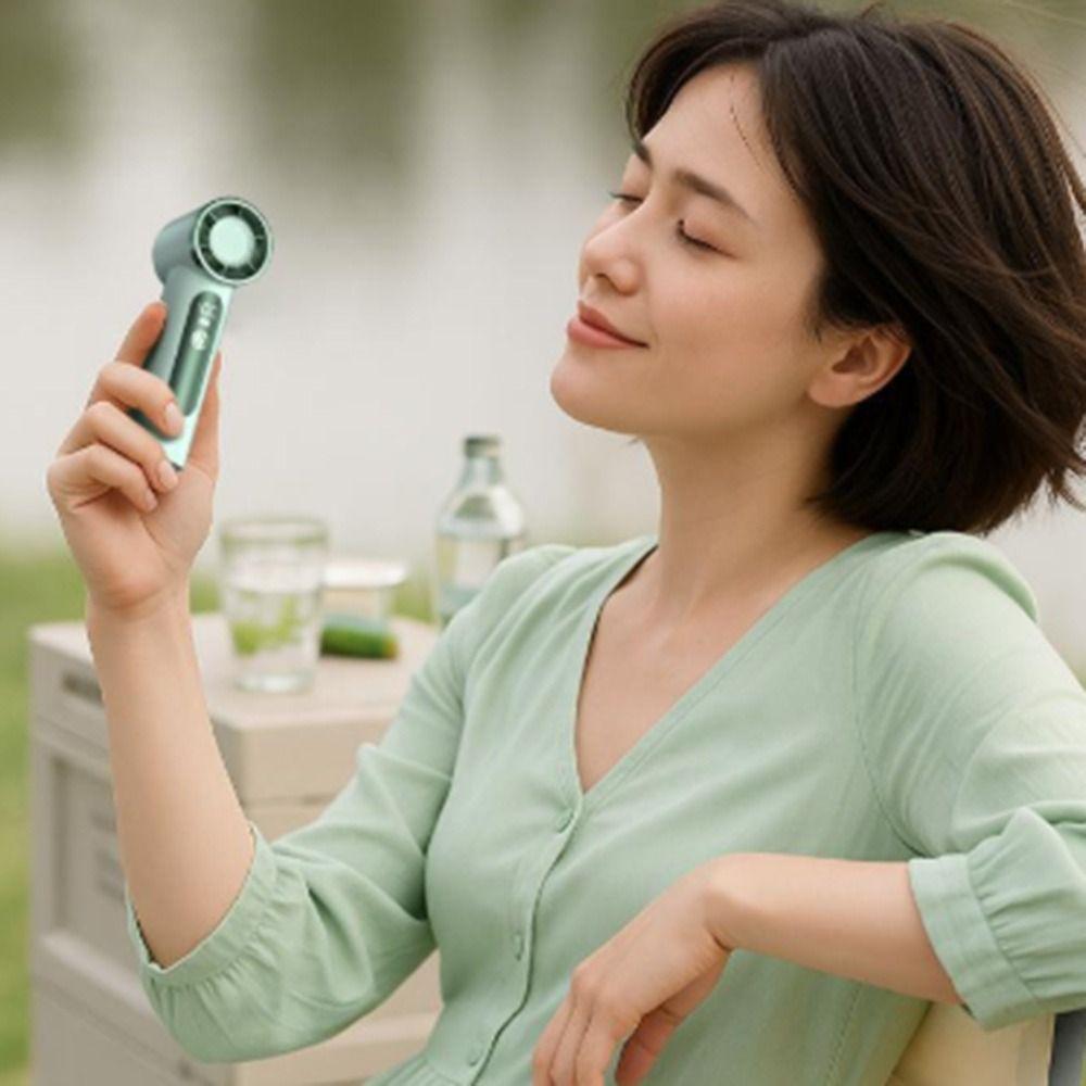 100 Speed Levels Mini Handheld Fan High Speed Turbo Desk Fan New Turbo Fan  Outdoor