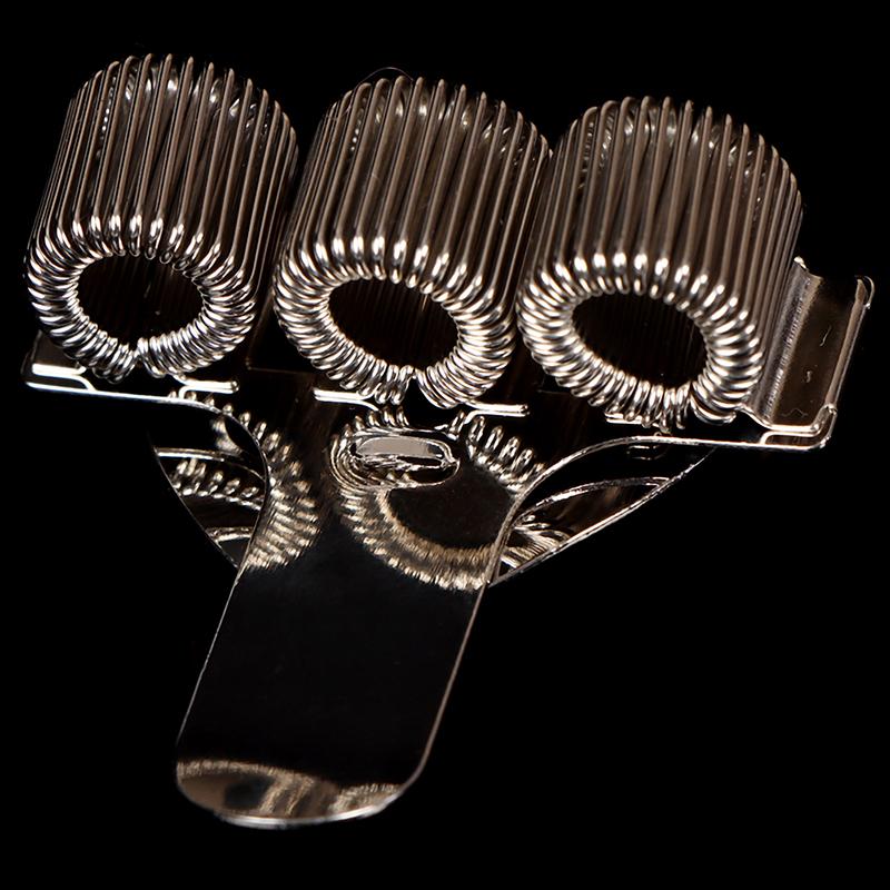 1Pc Portable Metal Pen Holder Hot Style Hand Account Fixed Spring Pen Holder