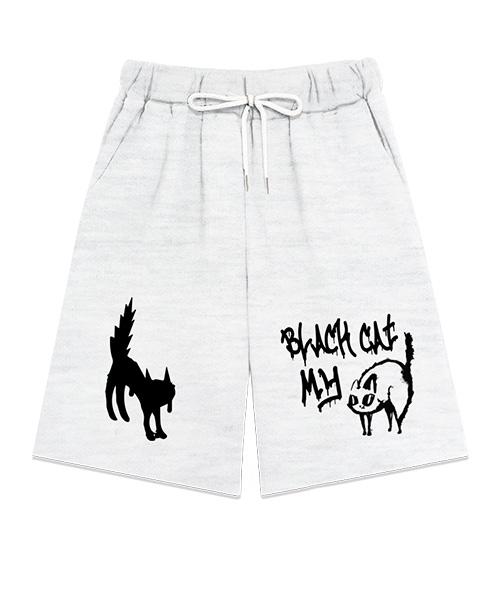 RANDOMOFF My Black Cat Knee-Length Shorts [4 Colors]