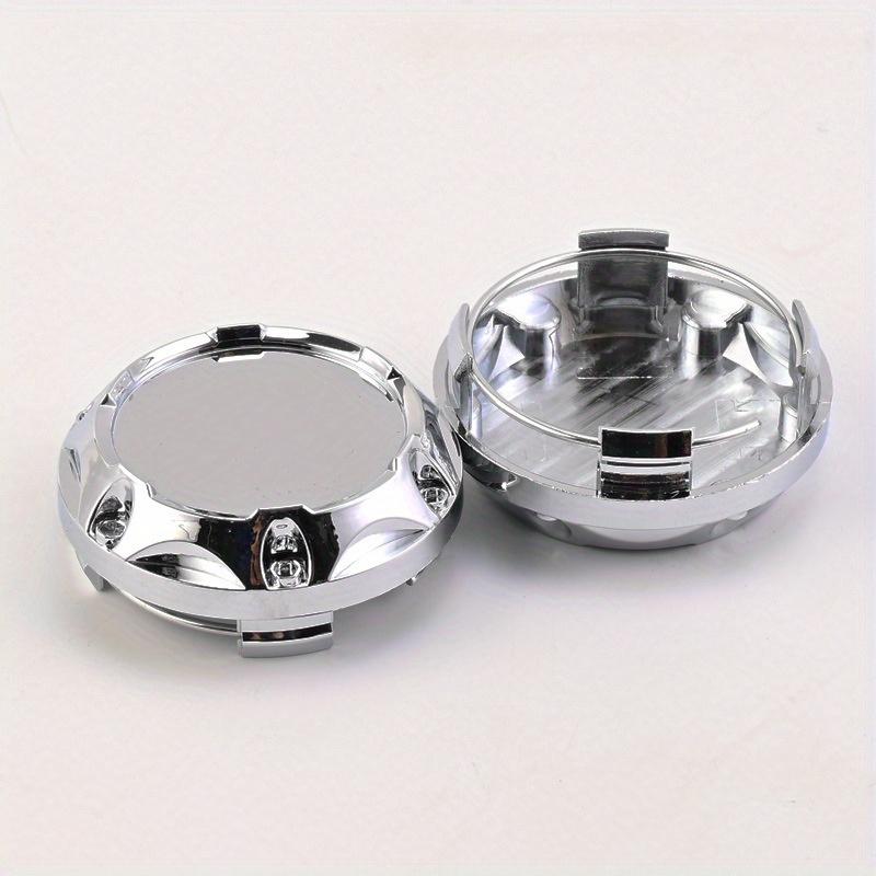 4pcs Car Wheel Center Hubcaps Covers Car Accessories 64mm For Universal Rim Hub Caps No Logo Black Silver