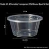 Disposable Round Food Container with Lid