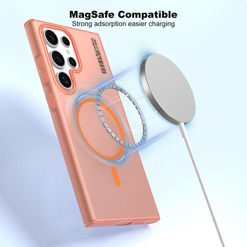 Ultra Thin Magnetic Frosted Clear Phone Case For Samsung Galaxy S26 S25 Ultra S24 S23 S22 Plus Hard PC Skin Feel Protect Cover