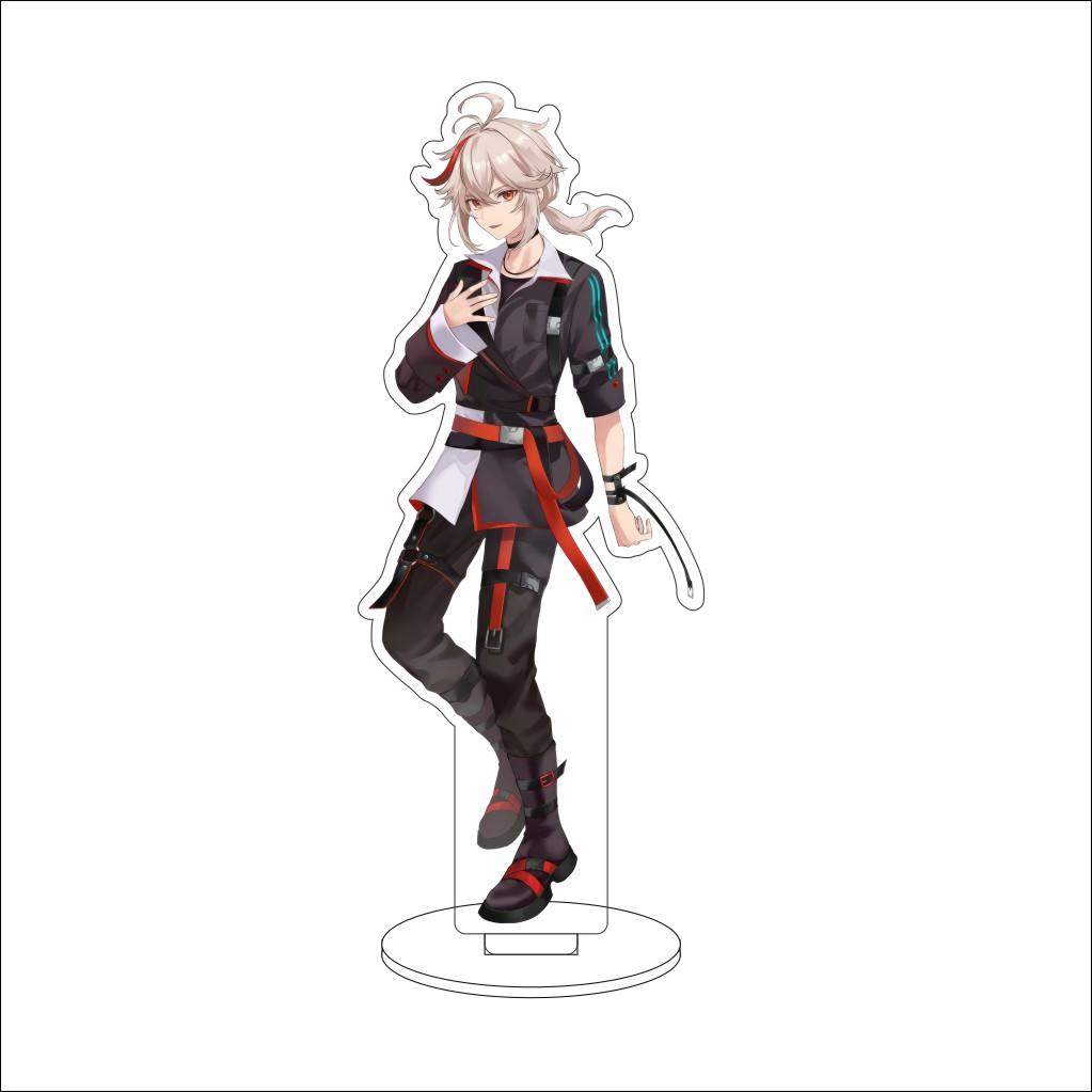 

16CM Anime Genshin Impact Figure Stand Model Kaedehara Kazuha Cute Desk Decor Standing Sign Gifts 16CM