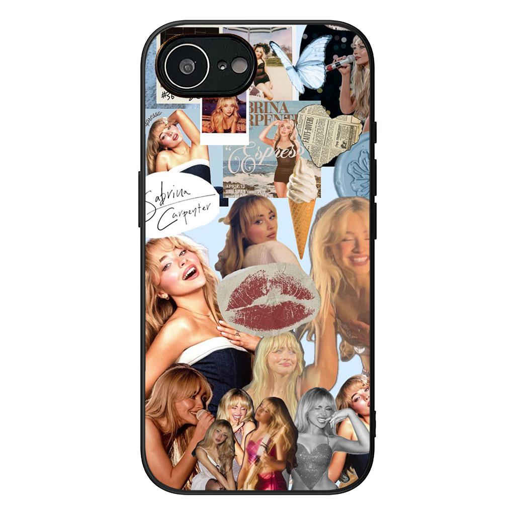 Sabrina Sc Carpenter Phone Cover for Apple iPhone 16 15 14 Plus 13 12 Mini 17 Pro Max + ProMax 16E Air Case