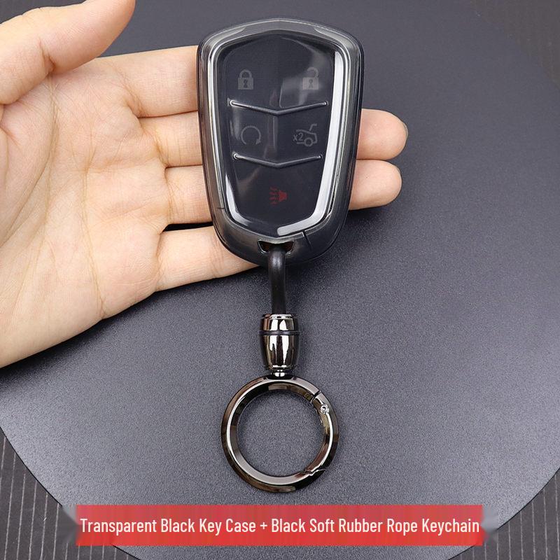 Transparent Full Coverage Key Case for Cadillac XT4 XT5 XT6 CT6 ATSL CTS XTS