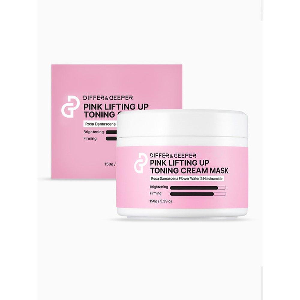 DIFFER&DEEPER Fresh Face Pack Pink Lifting Up Toning Cream Mask 150g