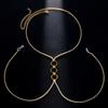 Breast Chain Choker Sexy Costume Metallic Jewelry Chain and Blingbling Strass Photo Props Jewelry Accessories for Women