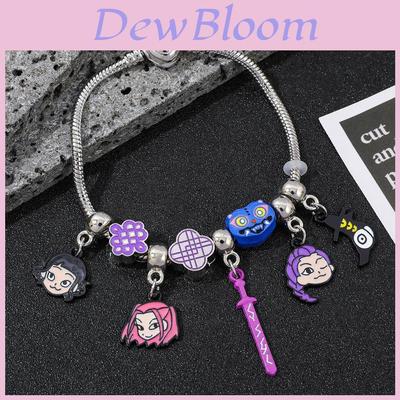Kpop Demon Hunters Cartoons Bracelet With Alloy Beads For Gift Giving And Daily Wear