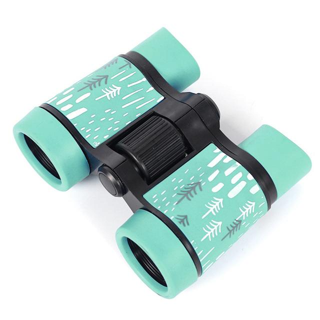 4x30 izable Fit Toy Binoculars For Kids Bird Watching Far And Near Educational Learning Hiking Childrens Outdoor Activity Play Toys