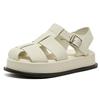Summer New Women's Leather Bag Head Sandals Women's Casual Platform Pig Cage Shoes Woven Fashion Women