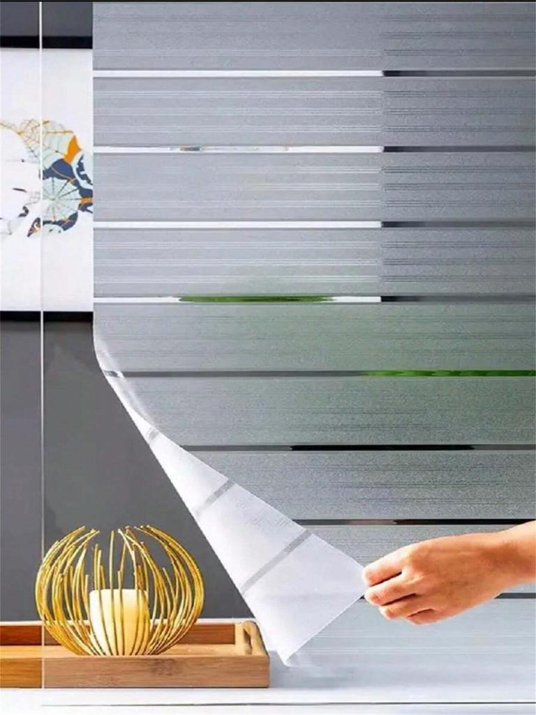 Frosted PVC Window Film - Static Cling UV Blocking Opaque Privacy Cover for Home Office Glass Doors Removable