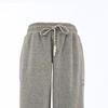 Puma Solid Pattern Printed Lace-Up Knitted Sports Pants Women bottoms Light-Mixed-Gray 539965-04