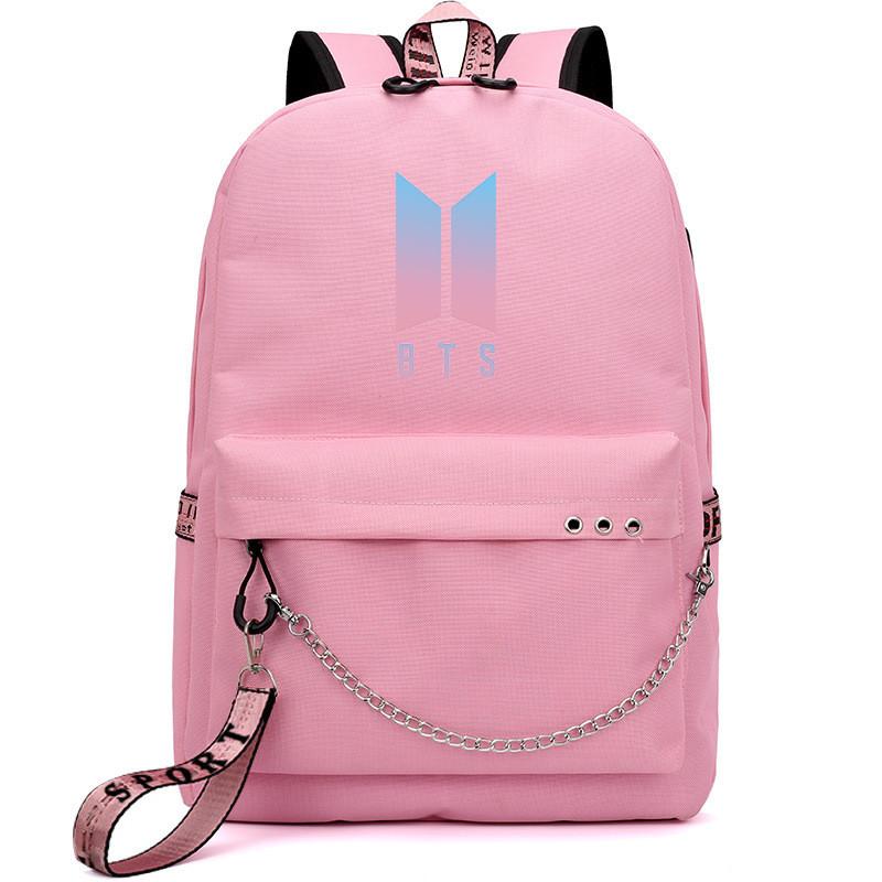 Kpop Bangtan Boys Bts Backpack Usb Charging School Bags Rucksack Bags Travel