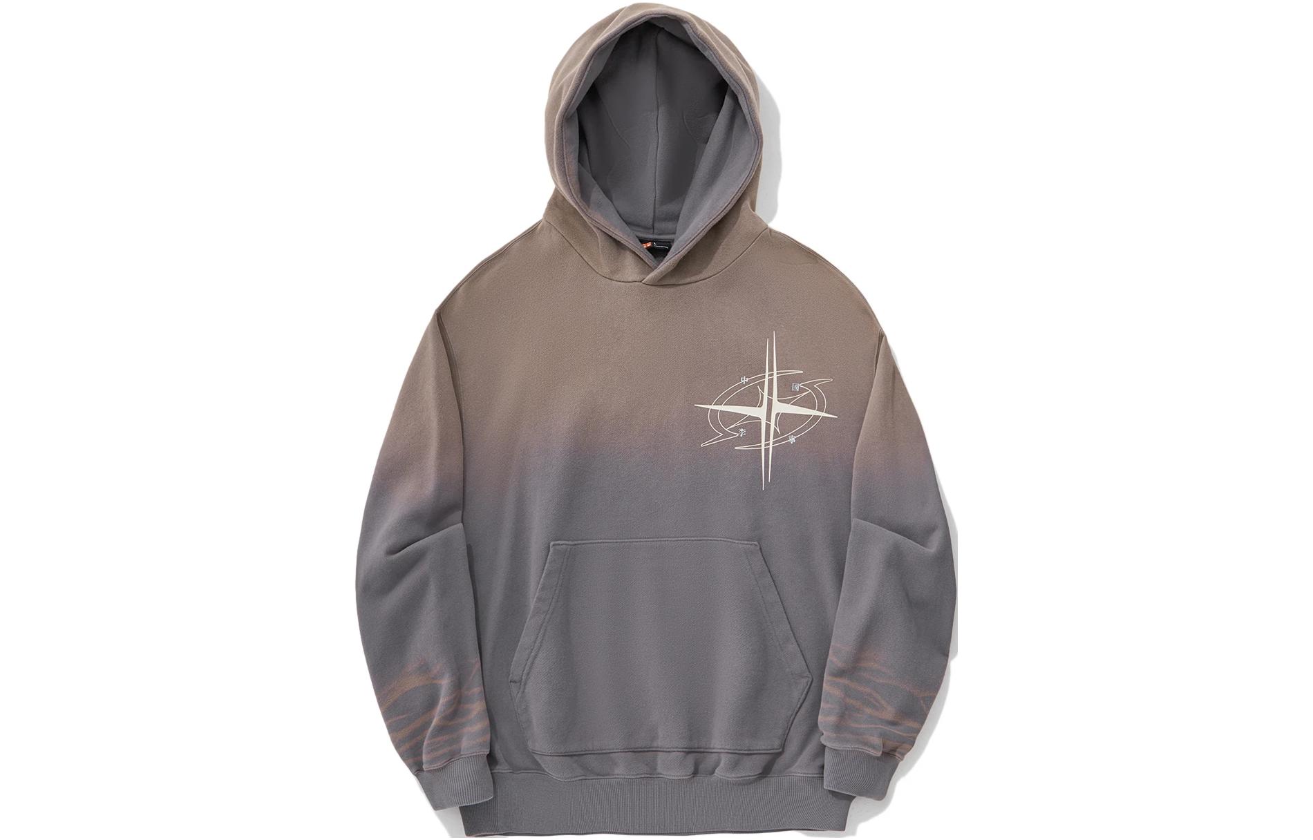 Li Ning Sweatshirt Unisex Smoky Ink Gray AWDU351-3 L
