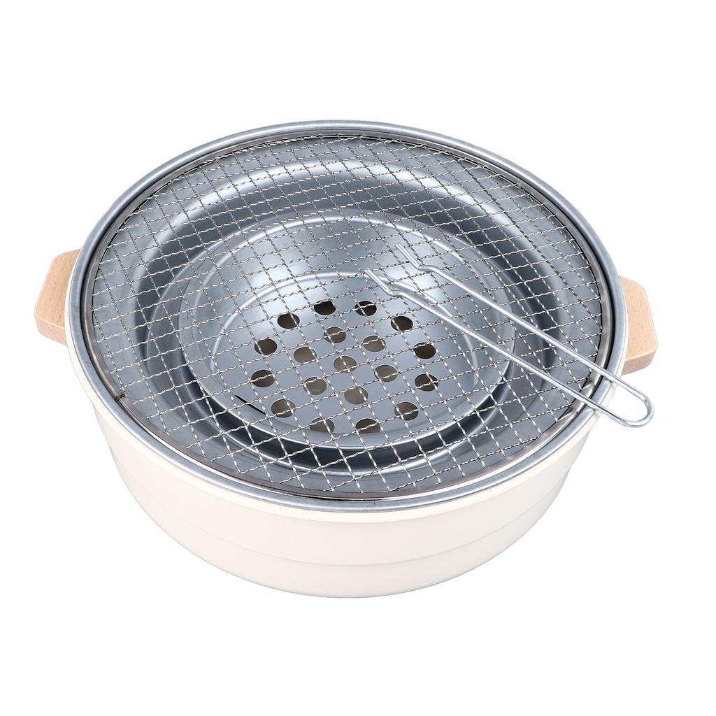 Portable Charcoal Grill Iron Smokeless Small Barbecue Grill for Garden Backyard Party Picnic