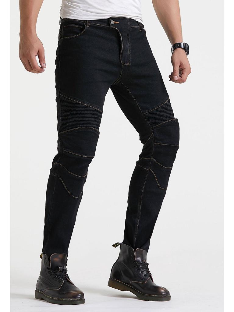 Cross-border Motorcycle Racing Straight Leg Anti-fall Riding Jeans