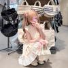 (Lower Neri) Xia Jumei Sweet Spice Girl Feifei Sleeve Suspender Dress Fairy Dress Fluffy Dress Small Man
