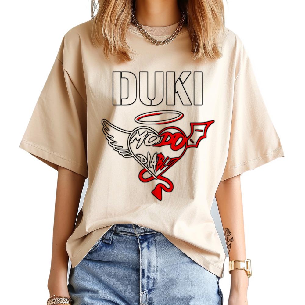 Duki t shirt Women Unisexga Japanese funny tshirt girl funny streetwear 2000s clothing S