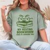 Funny Introvert Book Shirt Bookworm Tee Reader Gift Sarcastic Bibliophile Lover T Cozy Reading Vintage Comfortable