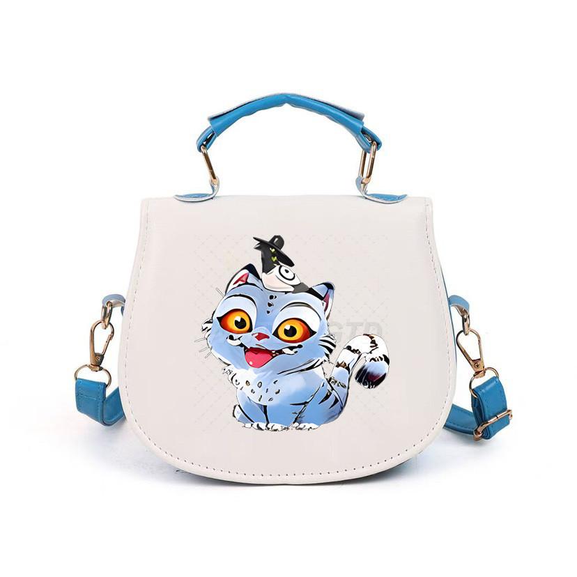 Kids Girls Kpop Rumi Zoey Mira Printed Student Lightweight Crossbody Bag Casual PU Shoulder Bags