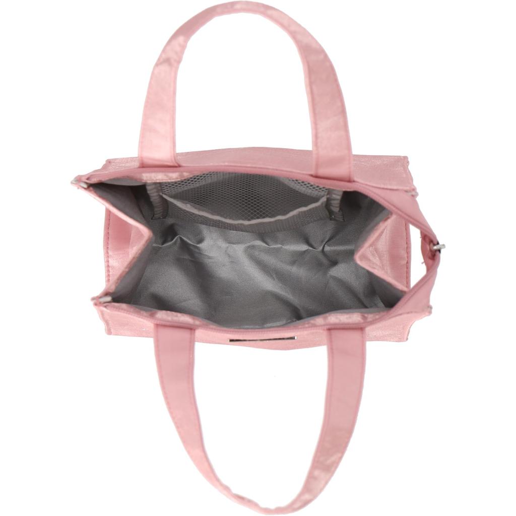 JILL STUART Women's Insulated Handkerchief Case, Size Small (09304001), Rhinestone Design, Pink (09304001A), Approx. 23cm Wide x 23cm Long x 13cm Deep