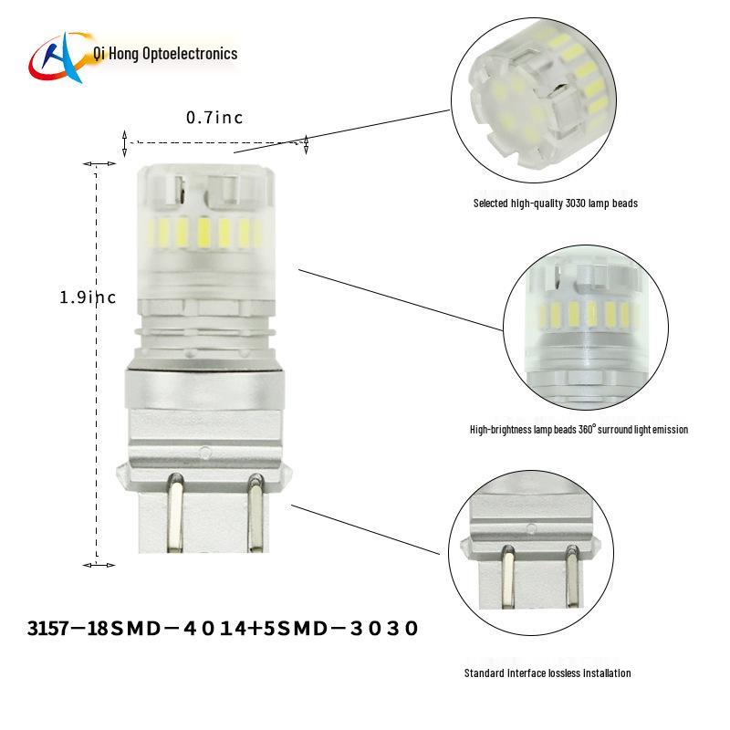 LED Car Light Bulb 3157 Brake Light 1157 7443, Compatible with T20 T25 S25 Turn Signal Lights