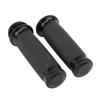Harley-Davidson Style CNC Aluminum Handlebar Grips With Rubber Throttle Sleeve Classic Motorcycle Customization