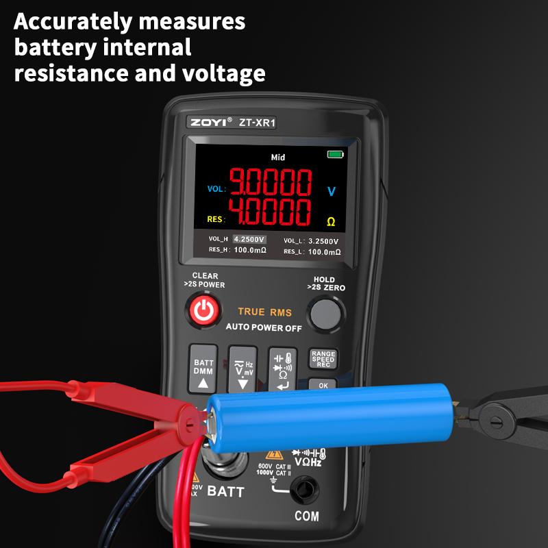 ZOYI Professional 4.5-Digit Multi-Function Digital Multimeter Battery Internal Resistance Tester True Effective Value  ZT XR1