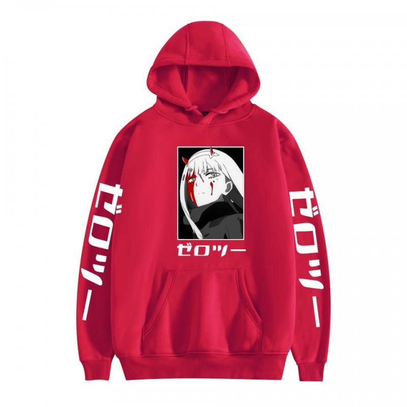 Anime Darling In Franxx Zero Two Printed Hoodie Teens Unisex Casual Sweatshirt Fall