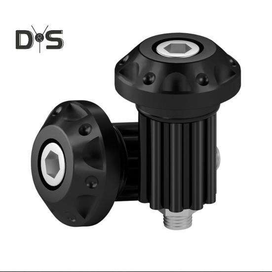 

1 пара, конец руля мотоцикла с ЧПУ, алюминиевый сплав, универсальная ручка для мотоцикла, скутера, торцевая заглушка, накладка, аксессуары для модификации чёрный