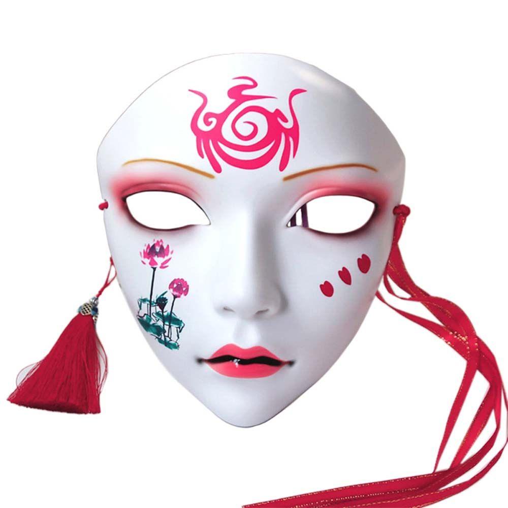 

Butterfly Mask Hanfu Accessories Party Props Full Face Mask Party Mask Props Halloween Cosplay Mask B