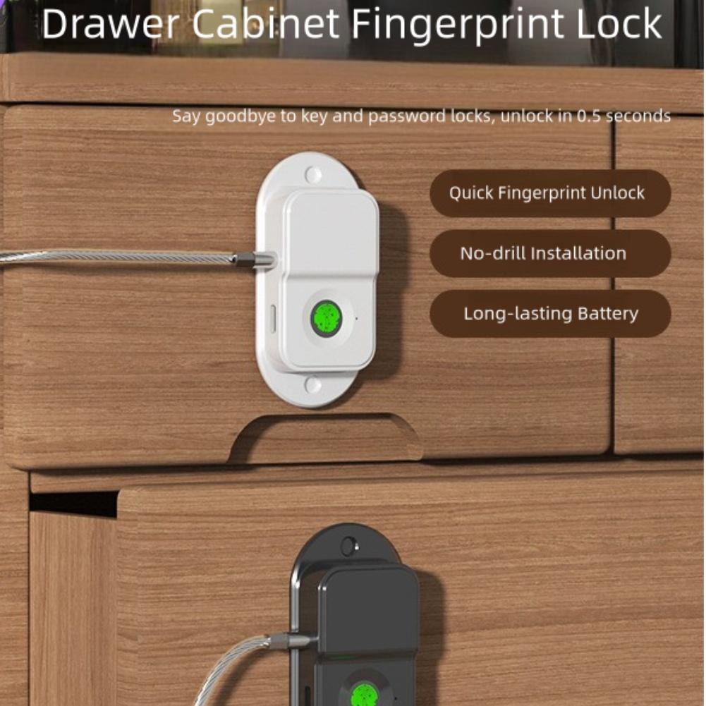 Fingerprint Lock Intelligent Limit Lock Refrigerator Lock Child Safety Smart Fingerprint Cabinet Drawer Lock Window Limit Lock