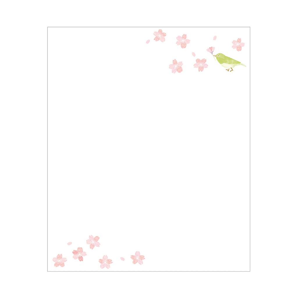 Kamiiso Sansho Kaishi saisonales 3-teiliges Set (Frühlingsvogel, Mimose, Weide und Schwalbe je 1) Ca.. 17.5 x 14.5 cm 78000060