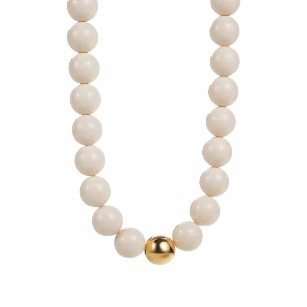 N13167 Colorful Beaded Necklace: Cute Bohemian Handmade Clavicle Chain