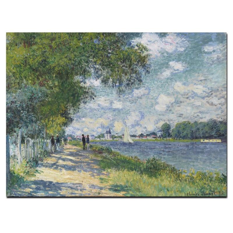 Cheap Oil painting on claude landscape canvas, wall panel for living room Joom