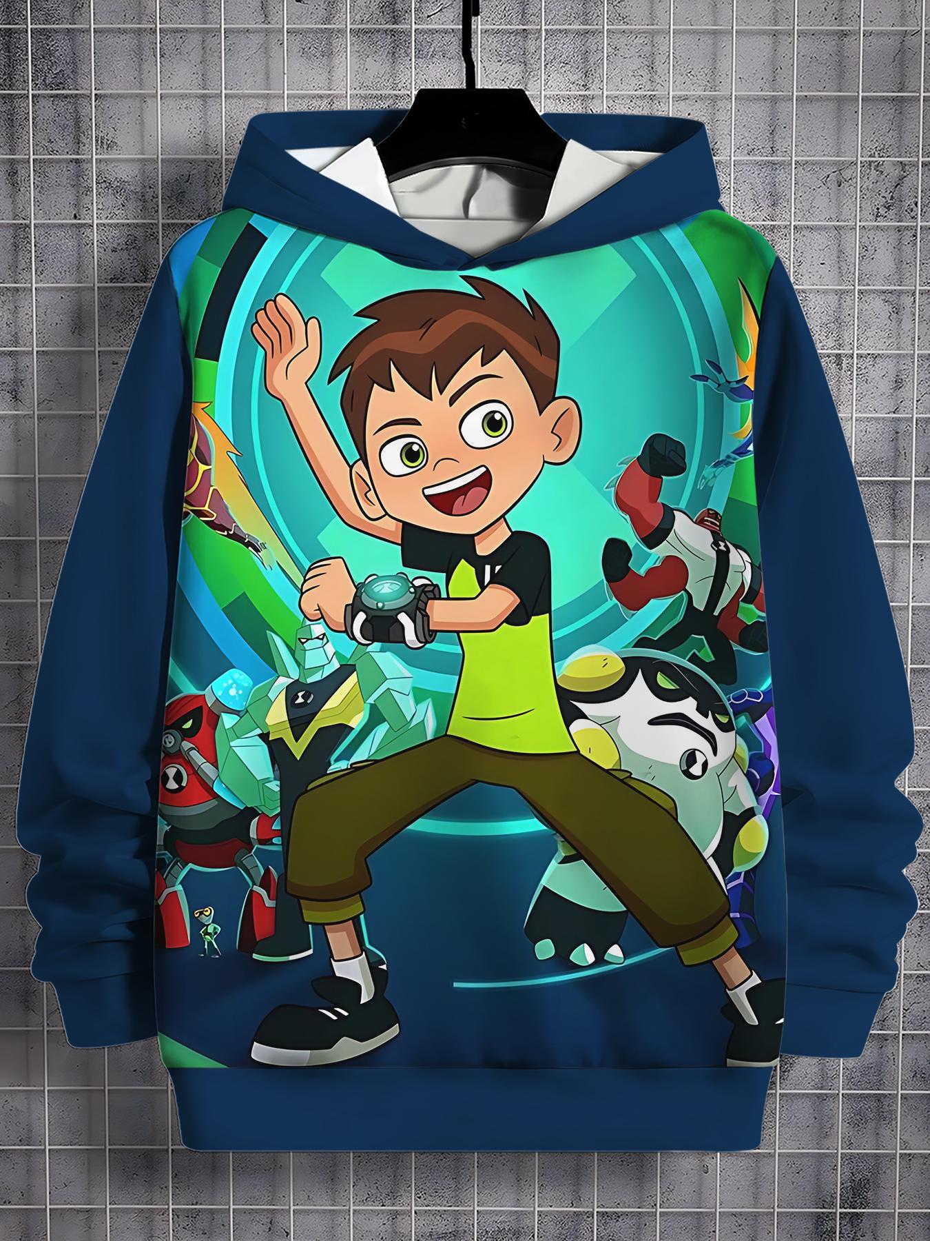 

Ben 10 3D-принт Все сезоны Детская повседневная толстовка Крутой пуловер Топы Унисекс Одежда Мальчик Девочка Худи 110