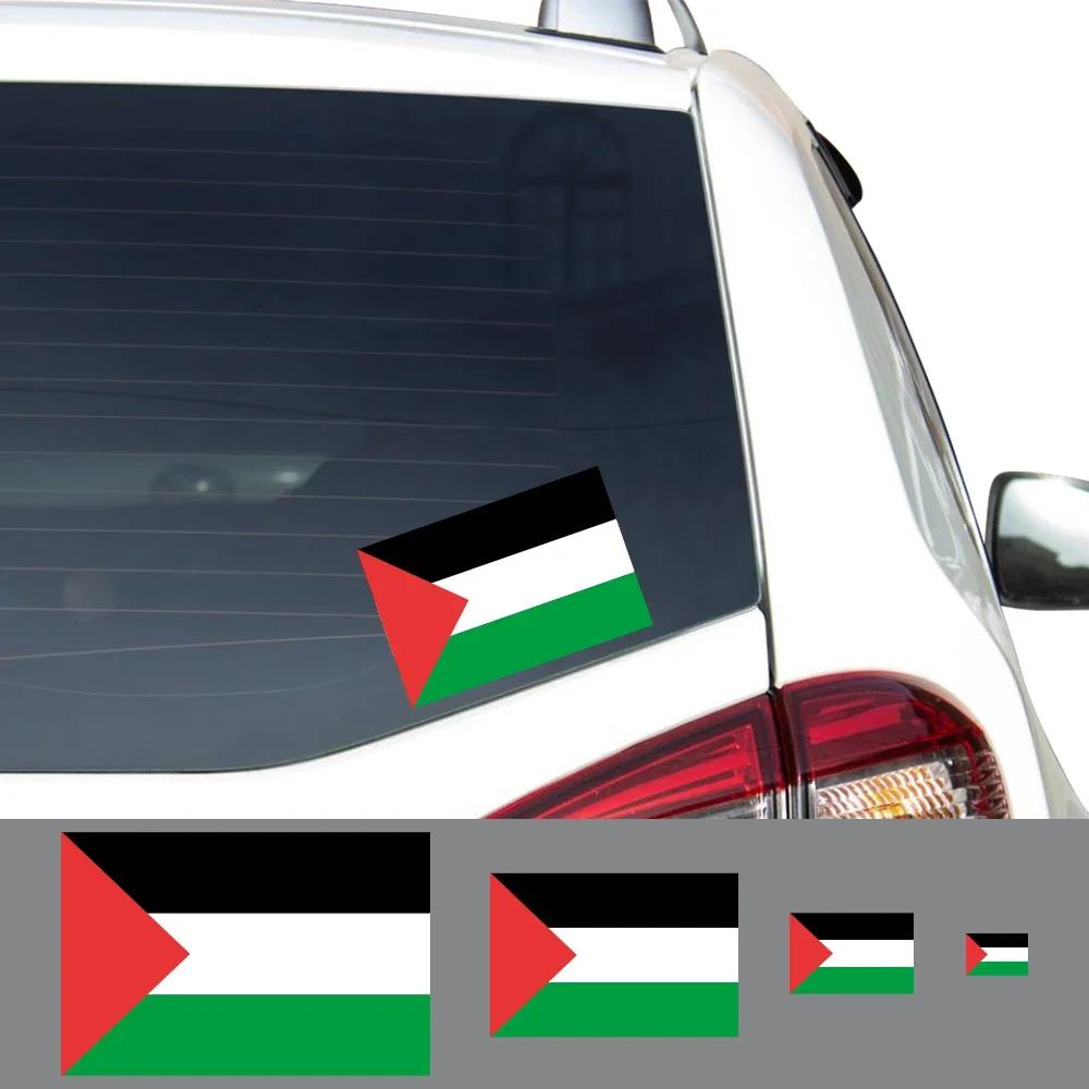 3 Pezzi Adesivi per Auto Bandiera Palestinese Auto Moto Decorazione Fai da Te Adesivo in PVC Impermeabile Decalcomanie Stilizzate Accessori Esterni per Auto