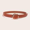 New Spray Painted Versatile Black Brown Semi-resin Buckle Ins Style Jeans Belt