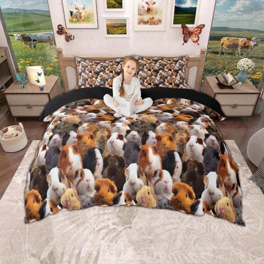 

Comforter Homewish Cute Animal For Girls 2Pcs/3Pcs Kawaii Wildlife Bedding Elephant Giraffe Cat Comforter Set Comforter (quilt)-EU Single(135*200cm)3pcs