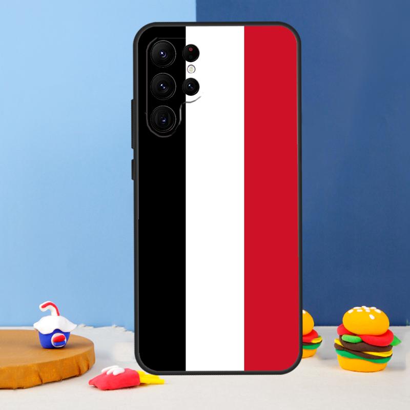Yemen Flag Coat of Arms Phone Case For Samsung Galaxy S25 Ultra S9 S10 S20 S21 S22 Plus S23 FE S24 Ultra Cover Coque