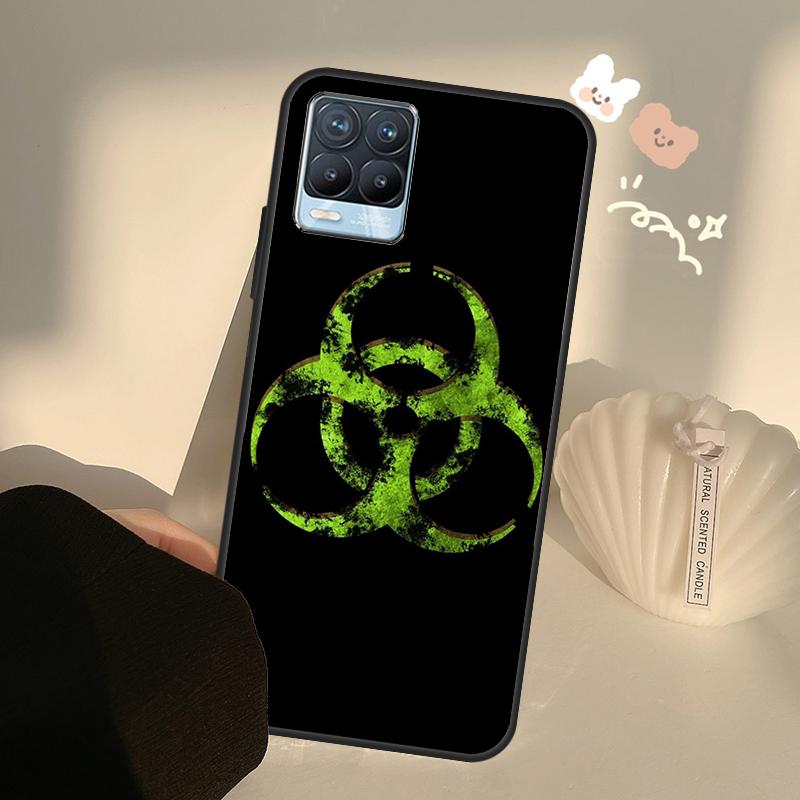 Biohazard Symbol Case For Realme C71 C63 C61 C55 C51 C53 C25 C65 C67 C75 11 12 13 14 15 Pro Plus GT6 GT7 Pro